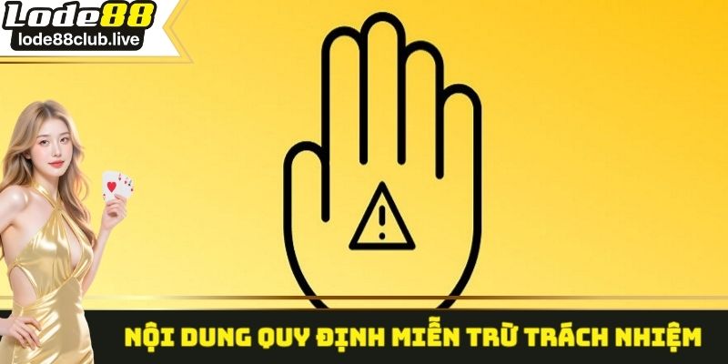 Những nội dung đặc biệt quan trọng có trong miễn trừ trách nhiệm